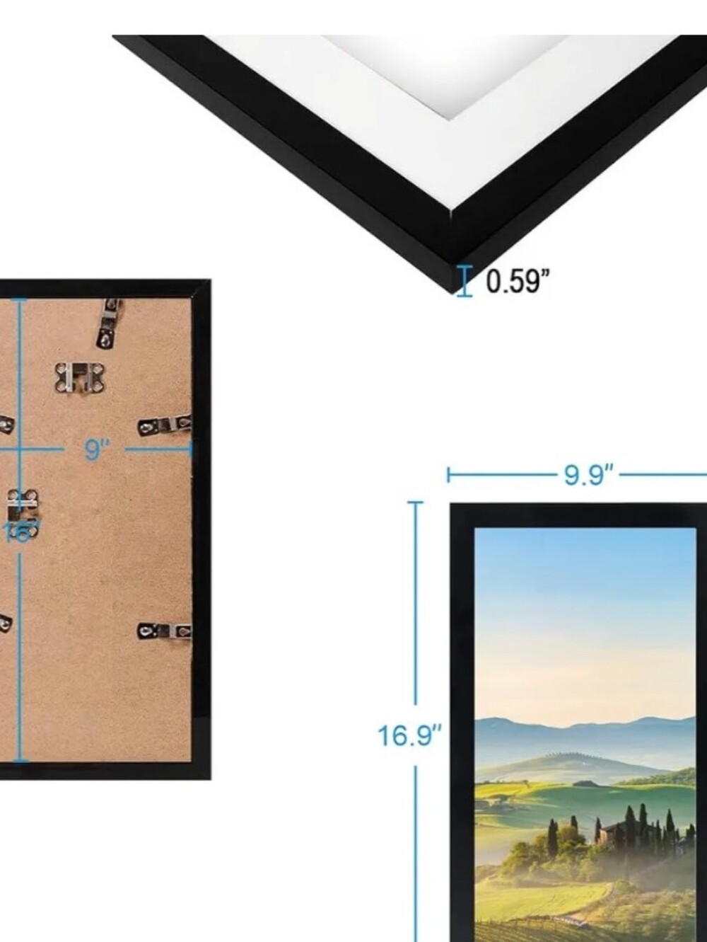 Black Wall Photo Frame - Modern Home Wall Decor